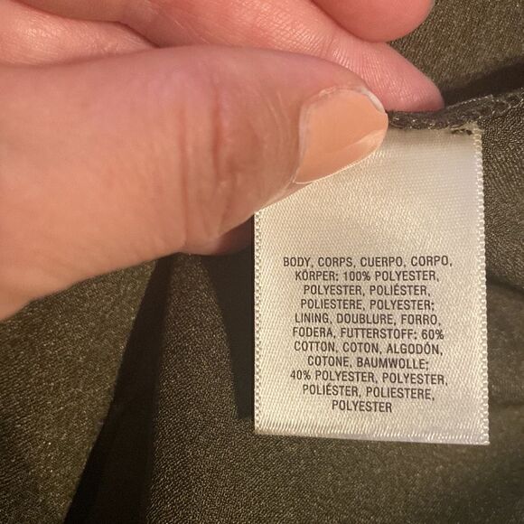 Like New Anthropologie Maeve Olive Green Slip Dress - Picture 8 of 8